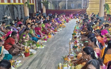 தூத்துக்குடி சண்முகபுரம் பத்திரகாளியம்மன் கோவில் வரலட்சுமி பூஜை