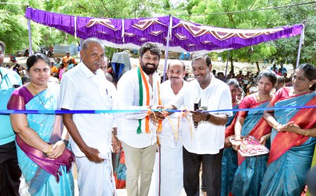 ஆதிநாதபுரத்தில் கட்டப்பட்ட புதிய பள்ளி கட்டிடங்கள் -  சகோ.மோகன் சி. லாசரஸ்  திறந்து வைத்தார்