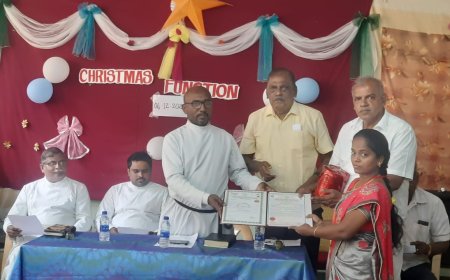 நாசரேத் புனித லூக்கா சமுதாய கல்லூரியில் கிறிஸ்துமஸ் விழா!