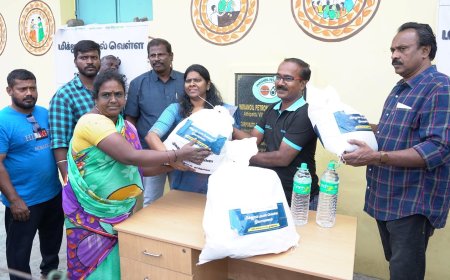 மிக்ஜாம் புயலில் பாதிக்கப்பட்டவர்களுக்கு ஸ்டெர்லை காப்பர் 1 கோடி ரூபாய் நிவாரண உதவி.!