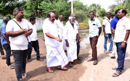 ஏரல் பகுதியில் நிவாரண தொகை ரூ.6,000 வழங்கும் பணி - அமைச்சர் கேஆர்.பெரியகருப்பன் ஆய்வு