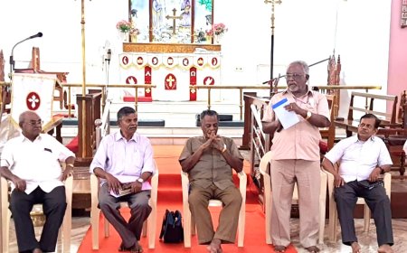 நாசரேத் - திருமறையூர்  மறுரூப ஆலயத்தில் ஓய்வு பெற்ற குருவானவர்களுக்கான  புத்தாண்டு சிறப்பு கூடுகை  நிகழ்ச்சி