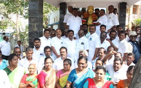 தூத்துக்குடியில் எம்.ஜி.ஆர் 107வது பிறந்தநாள் விழா - எஸ்.பி.சண்முகநாதன் தலைமையில் அதிமுகவினர் கொண்டாட்டம்