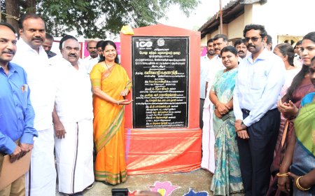 இலங்கைத்தமிழர் மறுவாழ்வு முகாமில் 40 குடியிருப்புகள் - அமைச்சர்கள் முன்னிலையில் கனிமொழி எம்.பி திறந்து வைத்தார்