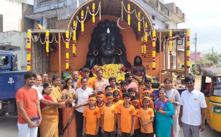 வேலூரில் ஆதியோகி ரத யாத்திரை!  - ஈஷாவின் மஹாசிவராத்திரி விழா நேரடி ஒளிபரப்பிற்கும் ஏற்பாடு!