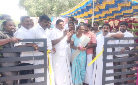 நாசரேத்தில் கலைஞர் நூற்றாண்டு பூங்கா! - அமைச்சர் அனிதா ஆர். இராதாகிருஷ்ணன் திறந்து வைத்தார்