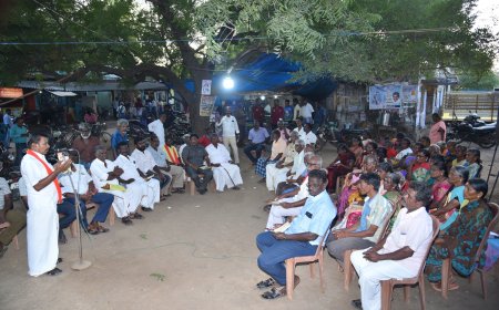 மக்கள் பிரச்சினைகளை மையப்படுத்தி தெரு முனை பிரச்சாரம் - நாசரேத்தில் ஏஐடியூசி சார்பில் நடந்தது