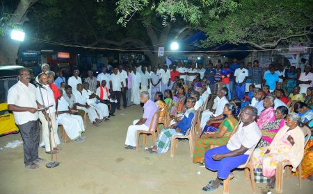 நாசரேத்தில் கட்டுமானத் தொழிலாளர்களின்  கோரிக்கைகளை வலியுறுத்தி ஆர்ப்பாட்டம்!