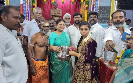 மேலசண்முகபுரம் முனியசாமி கோவில் கொடைவிழா - அமைச்சர் கீதாஜீவன் சாமி தரிசனம்