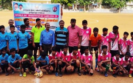 நாசரேத் மர்காஷிஸ் மேல்நிலைப்பள்ளியில் மாவட்ட கால்பந்து போட்டிகள் துவக்கம்.!
