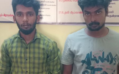 சாத்தான்குளம்  அருகே வியாபாரியை தாக்கி ரூ 1லட்சம் பறிப்பு - 2 பேர் கைது