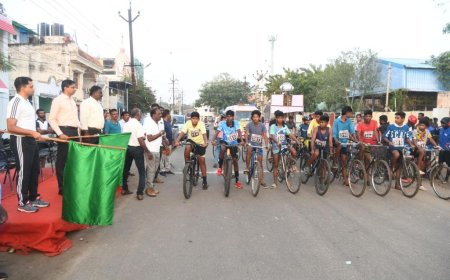 உடல்தகுதியை பேணுவதற்காக விழிப்புணர்வு சைக்கிள் போட்டி - தூத்துக்குடியில் நடந்தது