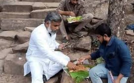 முருகனின் அறுபடை வீட்டில் அமர்ந்து பிரியாணி சாப்பிட்ட நவாஸ் கனி  ஆதரவாளர்கள் - ஹிந்து அமைப்புகள் கொதிப்பு