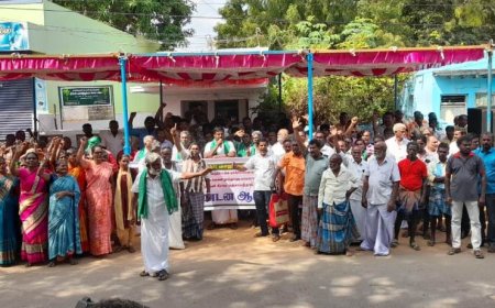 தூத்துக்குடி மாநகராட்சியுடன் இணைக்க எதிர்ப்பு - கூட்டாம்புளி உள்பட 3 ஊராட்சி மக்கள் ஆர்ப்பாட்டம்