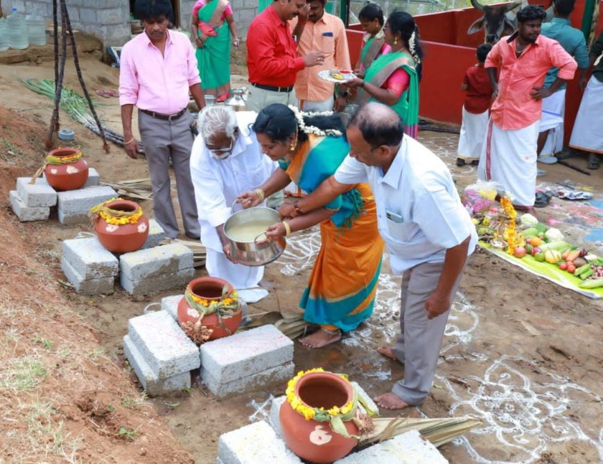 நாகர்கோவில்  ஜீவகாருண்யா விலங்குகள் பாதுகாப்பு அறக்கட்டளை சார்பில் மாட்டுப்பொங்கல்