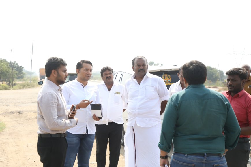 மாநகராட்சி எல்லை சாலைகளில் உயர் கோபுர மின் விளக்குகள் - மேயர் ஜெகன் பெரியசாமி ஆய்வு