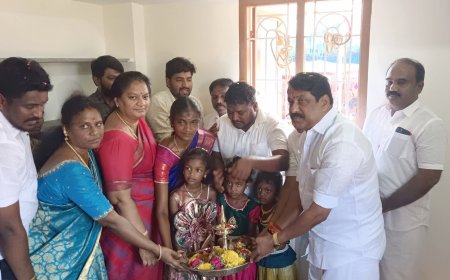 வெள்ளத்தில் பாதிக்கப்பட்டவர்களுக்கு வீடுகளை வழங்கியது பா.ஜ.க.!