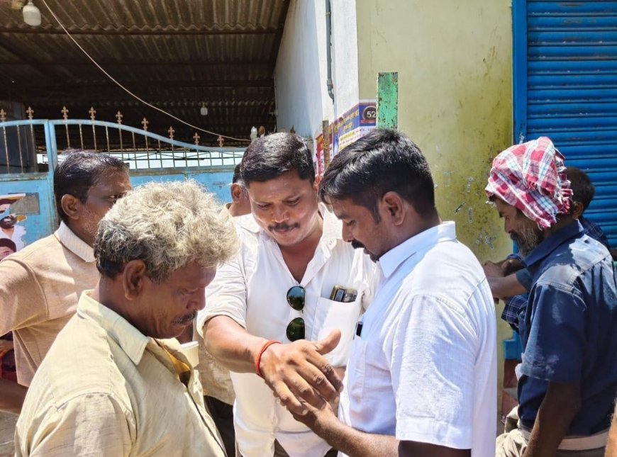 குலசையில் விதியை மீறி டாஸ்மாக் கடை திறக்க முயற்சி.! - தடுத்து நிறுத்தியது பாஜக.!!