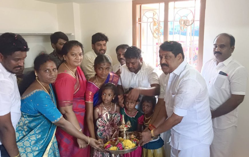 வெள்ளத்தில் பாதிக்கப்பட்டவர்களுக்கு வீடுகளை வழங்கியது பா.ஜ.க.!