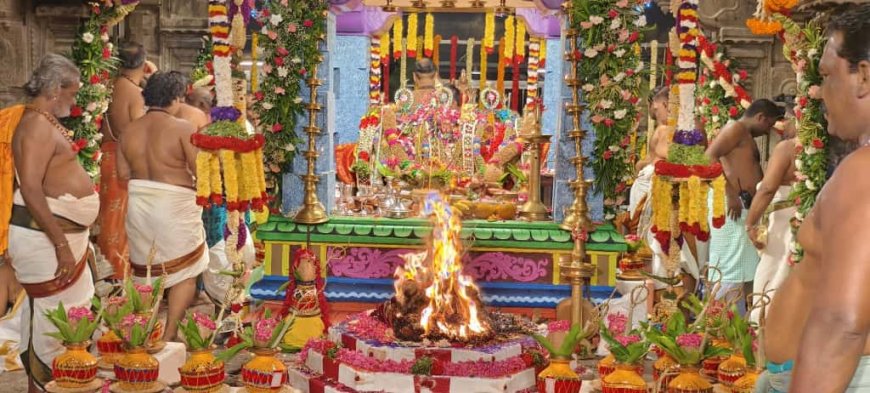 திருச்செந்தூர் சுப்பிரமணிய சுவாமி கோயிலில் கந்தசஷ்டி திருவிழா யாகசாலை பூஜையுடன் கோலாகலமாக துவங்கியது