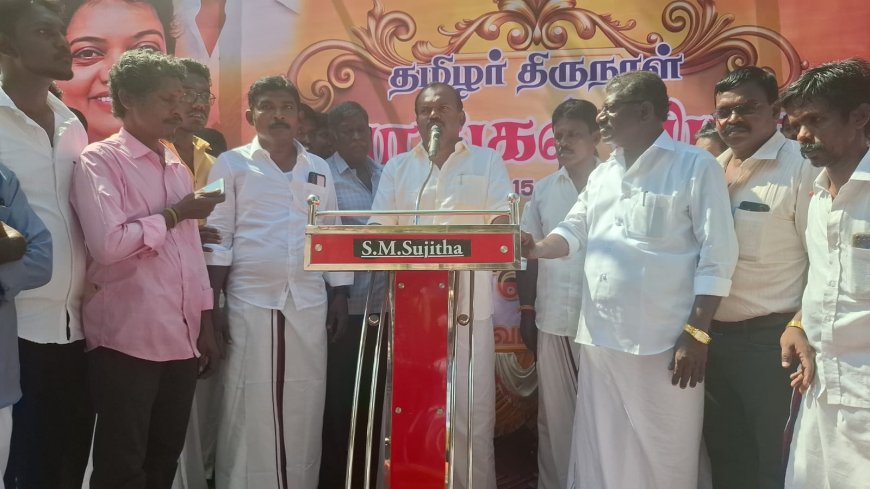 தூத்துக்குடி தொகுதியில் அதிமுக டெபாசிட் இழக்க வேண்டும் - பொங்கல் விழாவில் மேயர் ஜெகன் பெரியசாமி சூளுரை