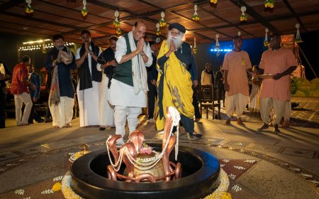 ஈஷா மஹாசிவராத்திரி: பாரத பண்பாட்டின் மறுமலர்ச்சி! மத்திய அமைச்சர் ராஜ்நாத் சிங் புகழாரம்