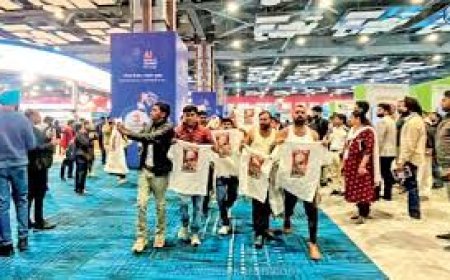 டெல்லி ஏ.ஐ மாநாட்டில் காங்கிரஸார் ரகளை - பிரதமர் மோடி கண்டனம்