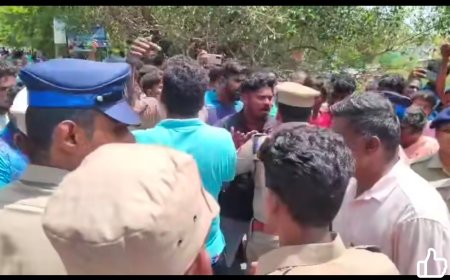 குளத்தூர் பிளஸ் 2 மாணவி கொலையை கண்டித்து மறியல் போராட்டம்