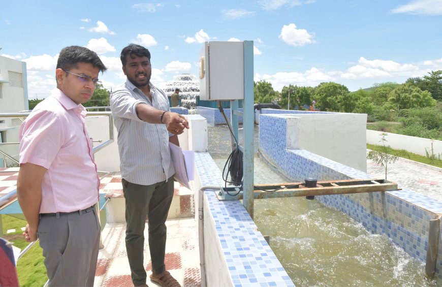 சேதுராமலிங்கபுதூர் ஜல் ஜீவன் மிஷன் குடிநீர் சுத்திகரிப்பு நிலையத்தை தூத்துக்குடி ஆட்சியர் பார்வையிட்டார்