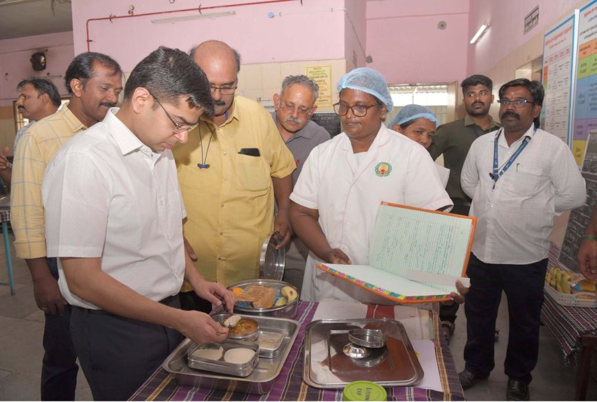 சூப்பர் ஸ்பெஷாலிட்டி ஆஸ்பத்திரியில் என்னென்ன வசதிகள் உள்ளது ?  ஆய்வு செய்தார் ஆட்சியர் விஷுமகாஜன்
