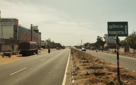 புதுக்கோட்டையில் தவறான வழிகாட்டியால் தடுமாறும் வாகன ஓட்டிகள்.!