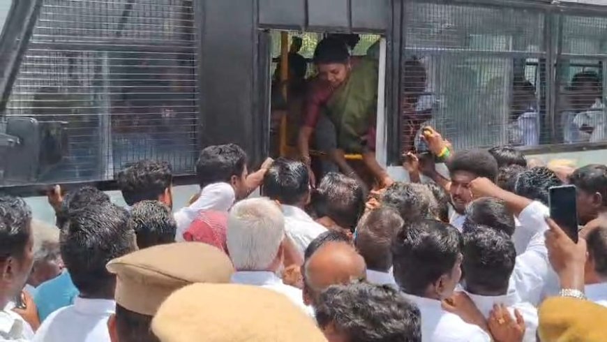 முதலமைச்சர் விஜய்க்கு மிரட்டல்விடுத்ததாக மார்க்கண்டேயன் எம்.எல்.ஏ கைது - பதற்றத்தில் திமுகவினர்