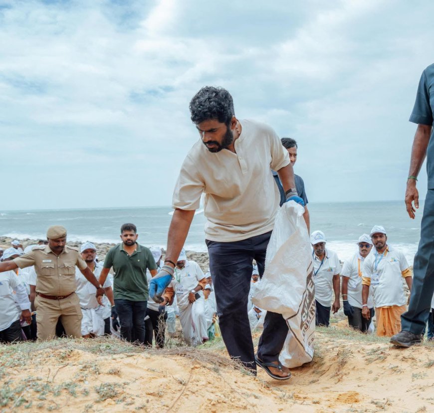 மதுரை மாநாட்டில் நான் அரசியல் பேசுவேன் - திரேஸ்புரம் கடற்கரையில்  அண்ணாமலை பேச்சு