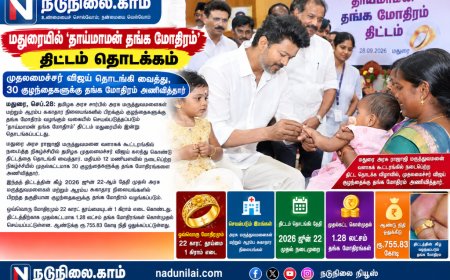 மதுரையில் ‘தாய்மாமன் தங்க மோதிரம்’ திட்டம் தொடக்கம் – தேர்தல் வாக்குறுதி நடைமுறைக்கு வந்தது