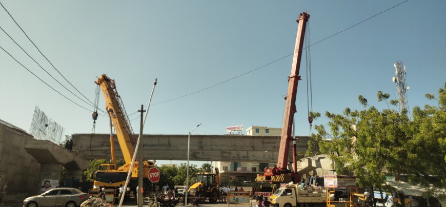 தூத்துக்குடி கலெக்டர் ஆபிஸ் அருகே பாலம் வேலை விறுவிறுப்பாக நடக்கிறது