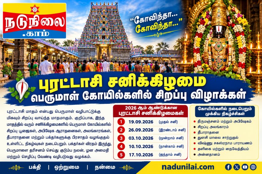 புரட்டாசி சனிக்கிழமைகள்: பெருமாள் கோயில்களில் சிறப்பு வழிபாடு