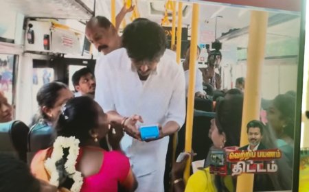 பெண்களின் இலவச பேருந்து பயணம் விரிவாக்கம்; ‘வெற்றிப் பயணம்’ திட்டத்தை தொடங்கி வைத்தார் முதல்வர் விஜய்